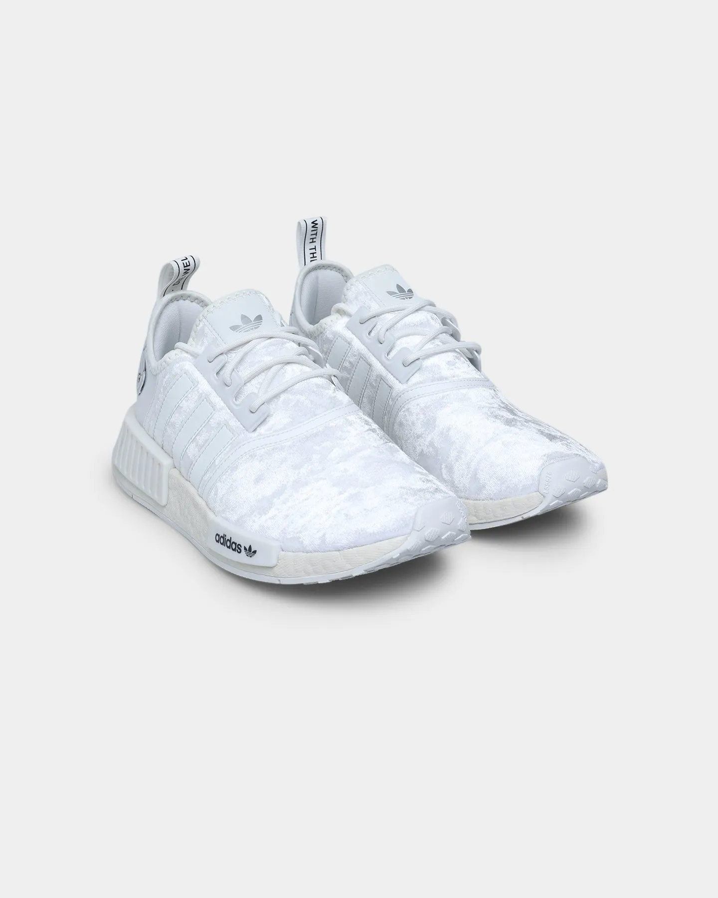Adidas Women's NMD_R1 Crystal White / Crystal White / Silver Metallic