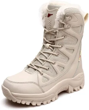 ailishabroy Men's Wild Jungle Combat Military Boots Outdoor Hiking Shoes Desert Travel Ankle Boots