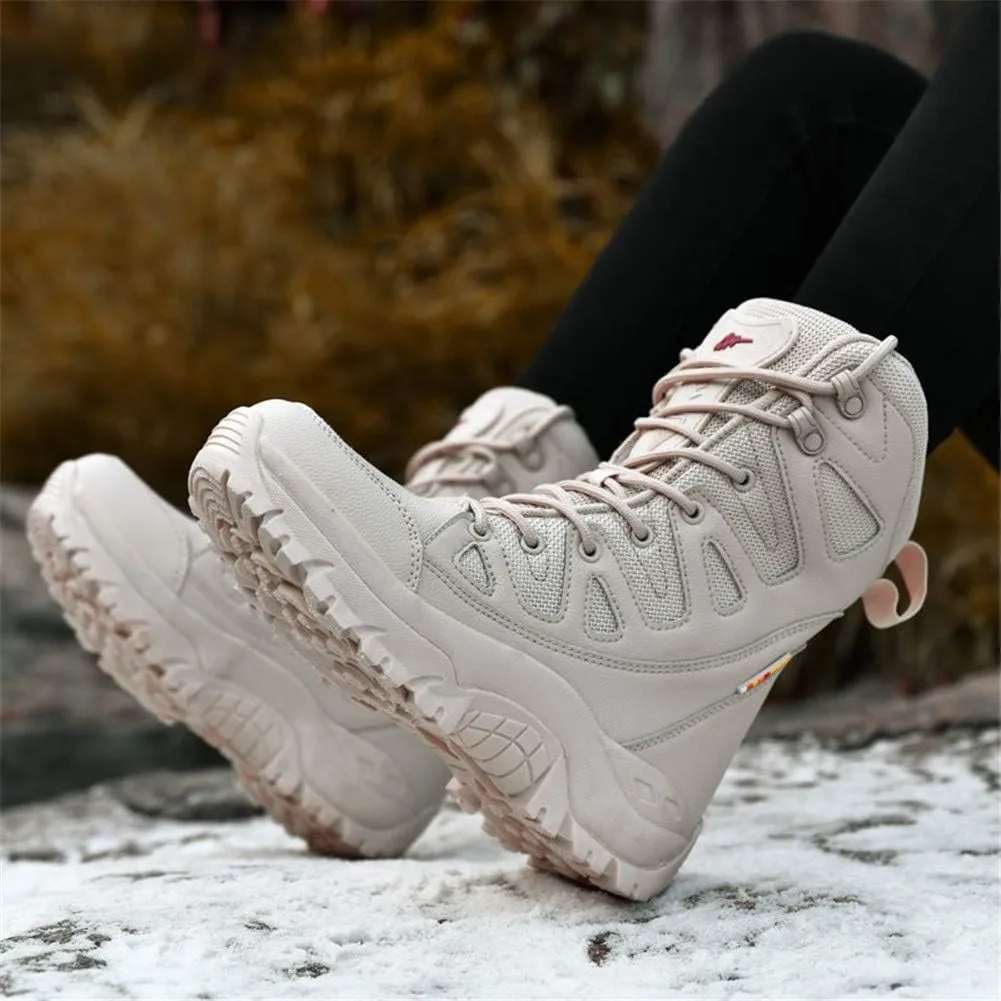 ailishabroy Men's Wild Jungle Combat Military Boots Outdoor Hiking Shoes Desert Travel Ankle Boots