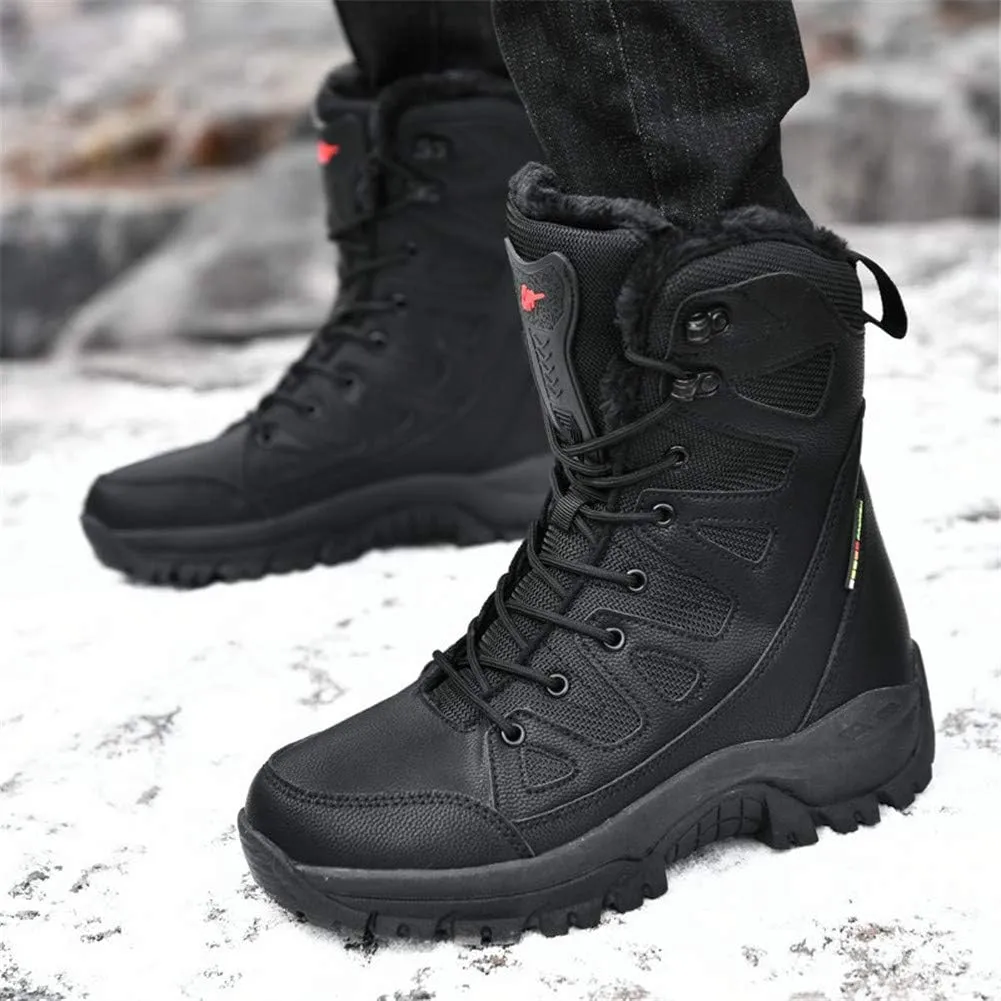 ailishabroy Men's Wild Jungle Combat Military Boots Outdoor Hiking Shoes Desert Travel Ankle Boots