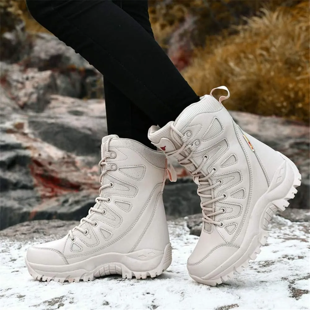 ailishabroy Men's Wild Jungle Combat Military Boots Outdoor Hiking Shoes Desert Travel Ankle Boots