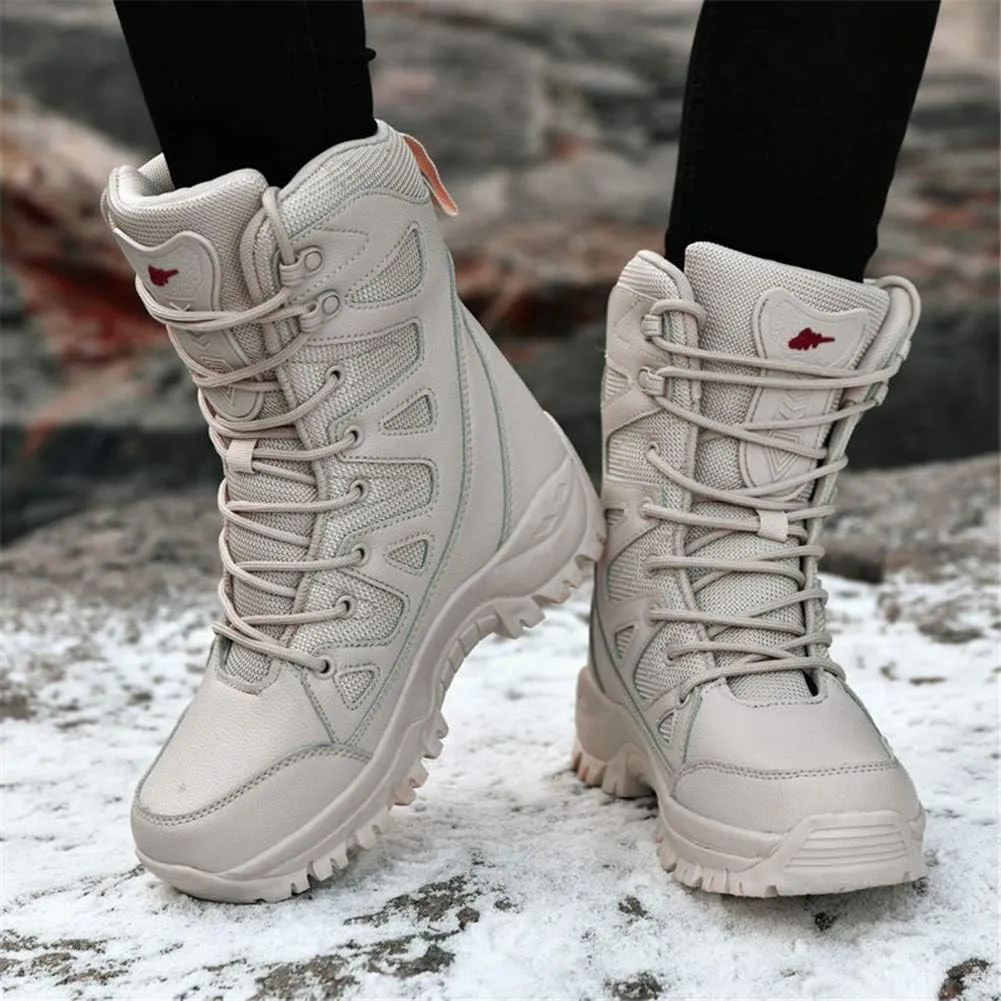 ailishabroy Men's Wild Jungle Combat Military Boots Outdoor Hiking Shoes Desert Travel Ankle Boots