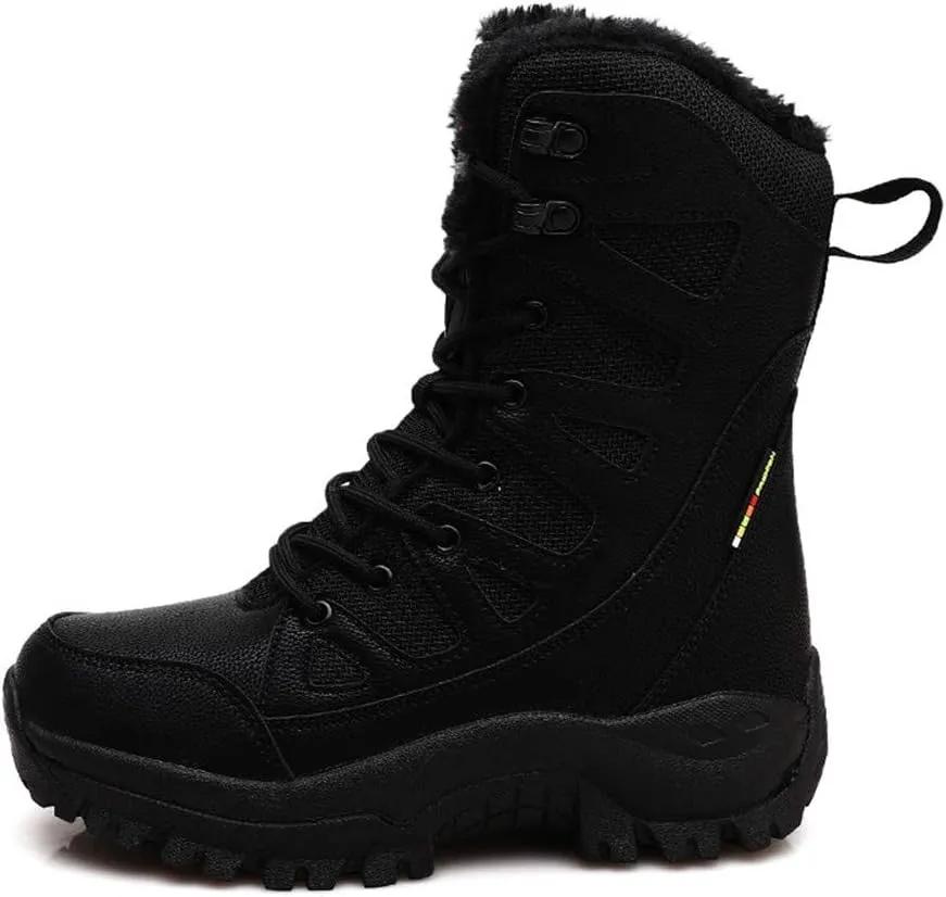 ailishabroy Men's Wild Jungle Combat Military Boots Outdoor Hiking Shoes Desert Travel Ankle Boots