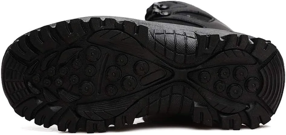 ailishabroy Men's Wild Jungle Combat Military Boots Outdoor Hiking Shoes Desert Travel Ankle Boots