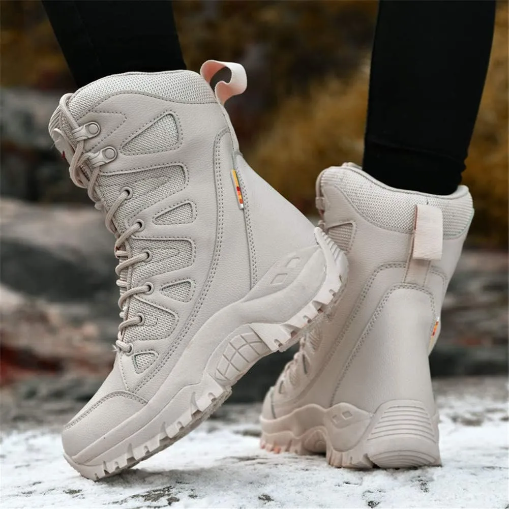 ailishabroy Men's Wild Jungle Combat Military Boots Outdoor Hiking Shoes Desert Travel Ankle Boots