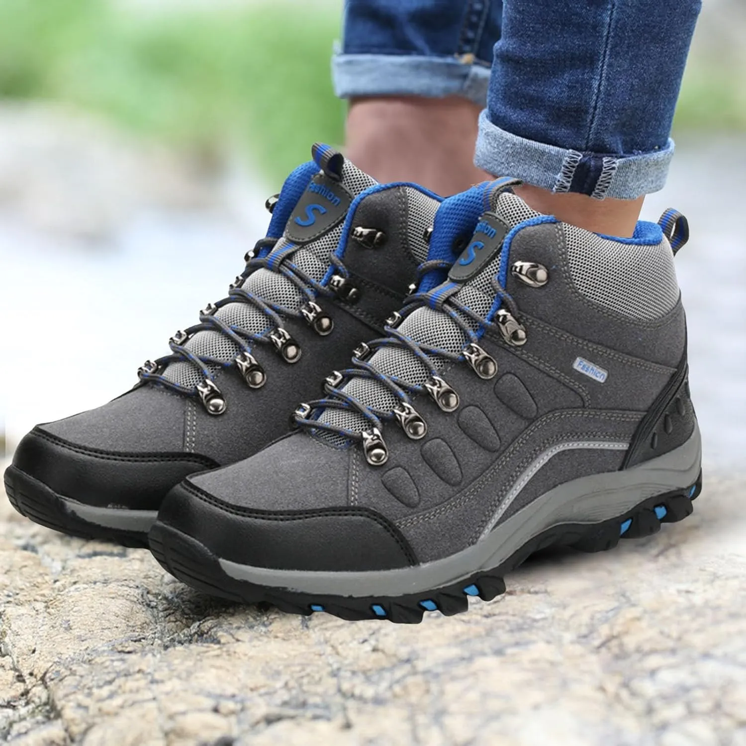 Ankle Boots for Women Comfy Fashion Hundred Women's Warm Padded Cold Outdoor Mountaineering Hiking Snow Boots