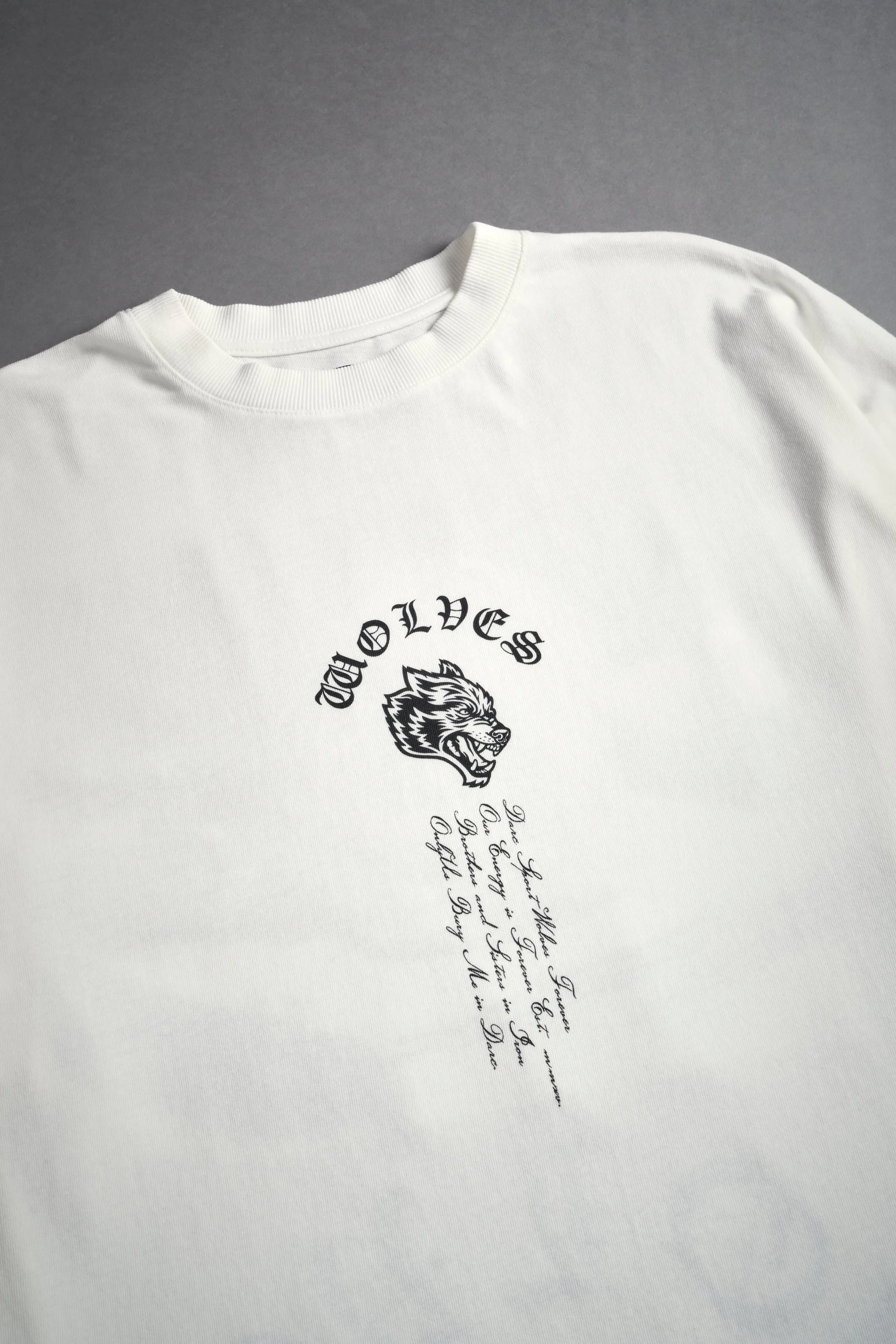 Ashes Of The Dark Lord "Premium" Oversized Tee in Cream