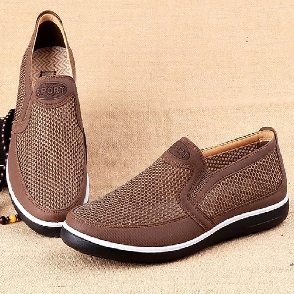 Asifn Mens Casual Mesh Loafers Summer Breathable Walking Shoes Comfortable Lightweight Driving Shoes Travelling Fashion Shoes