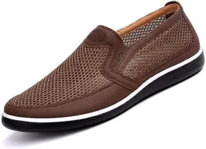 Asifn Mens Casual Mesh Loafers Summer Breathable Walking Shoes Comfortable Lightweight Driving Shoes Travelling Fashion Shoes