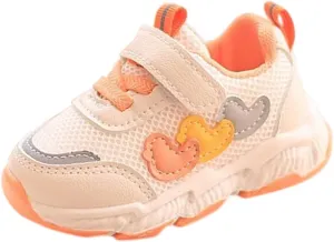 Baby Mesh Sneakers Toddler Kid's Cute Casual Lightweight Walking Athletic Shoes Boys and Girls Mesh Strap Sneakers