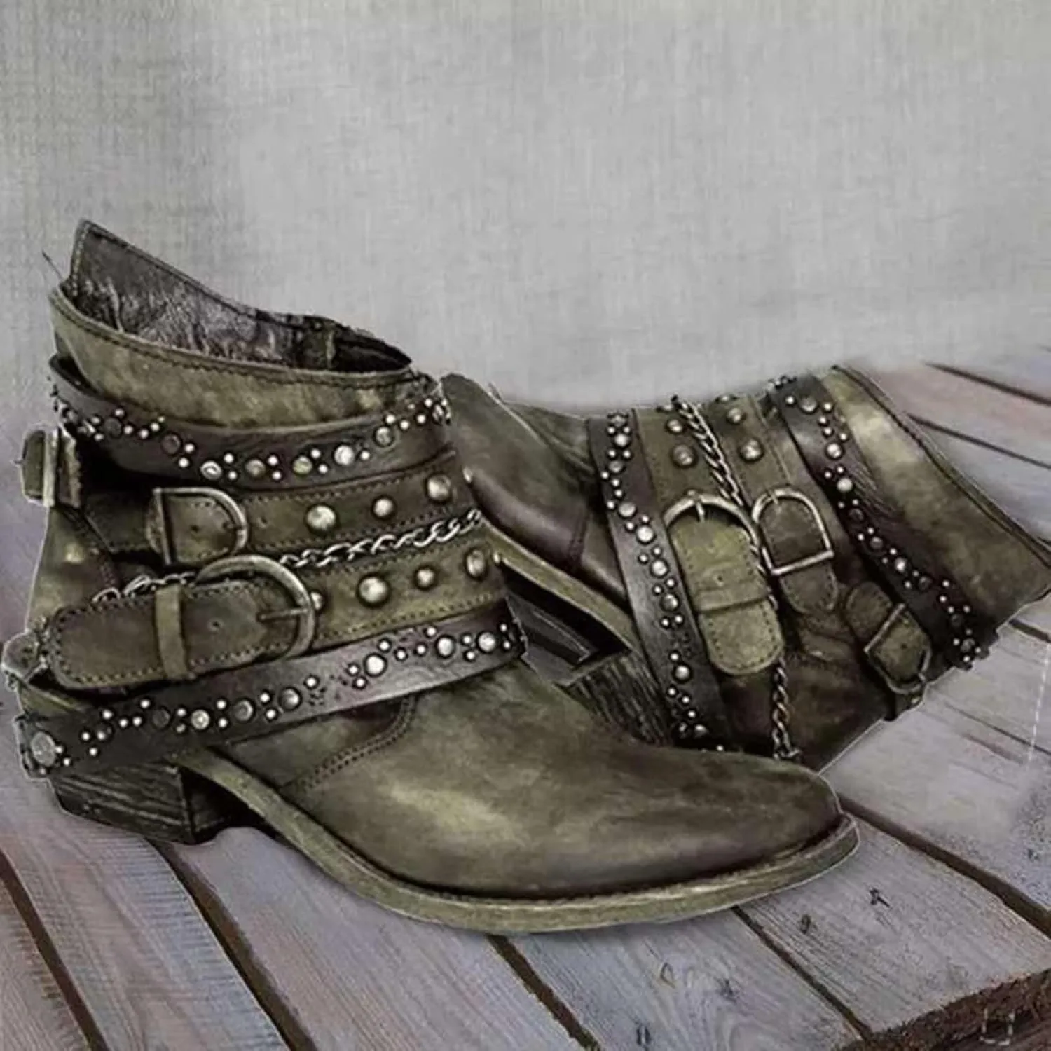 Black Booties for Women Ankle Leather Booties for Women 2024 Mens Leather Work Boots Boot for Men Fashion Round Toe Side Zipper Pointd Toe Suede