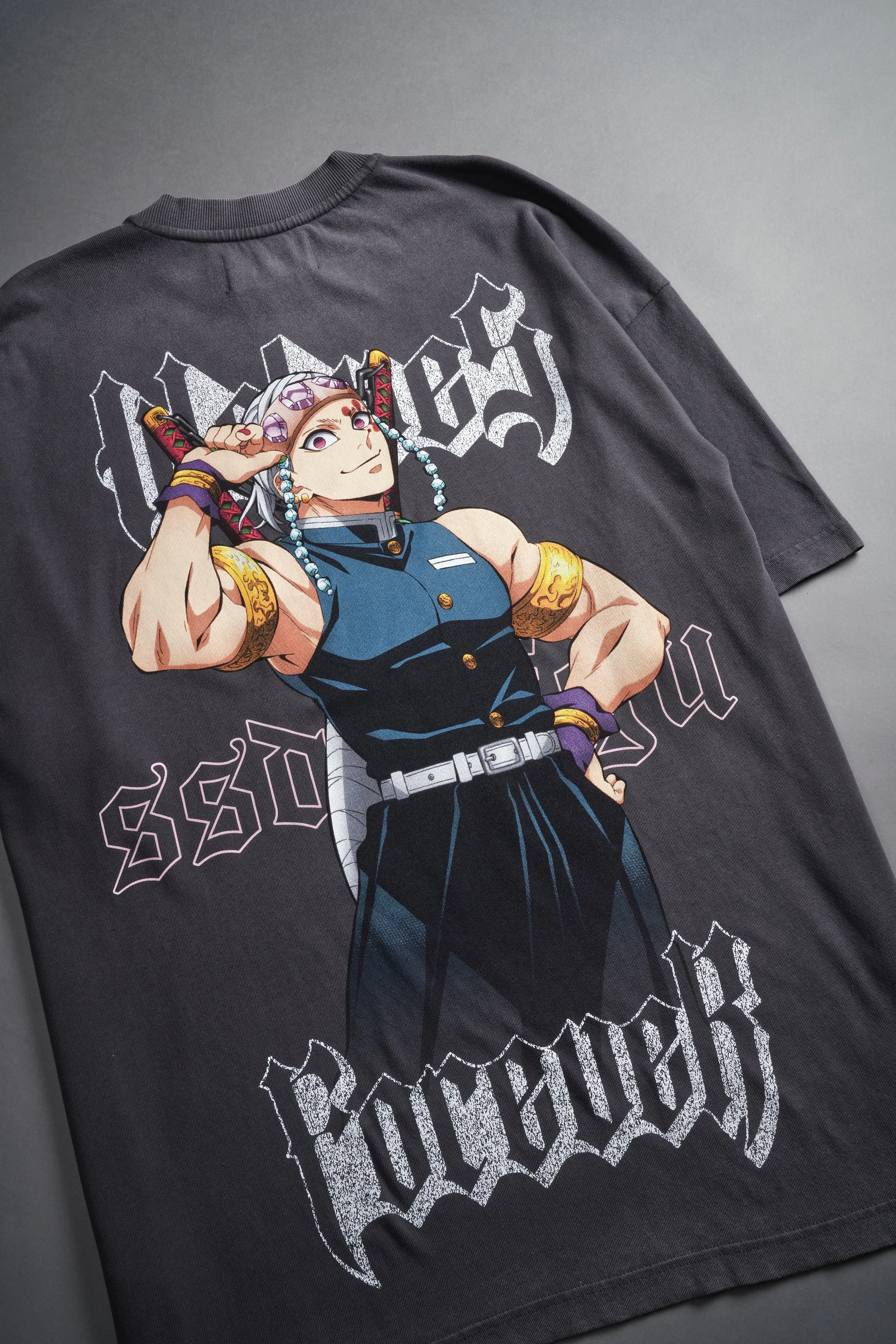 Breath Of Wolves "Premium" Oversized Tee in Wolf Gray