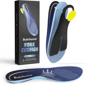 Bukihome Carbon Fiber Insoles - Orthotic Insoles for Metatarsalgia & Morton's Neuroma with Arch Support, Basketball Shoe Insoles with Metatarsal Pad & Shock Absorption - Women 6-7-Size S