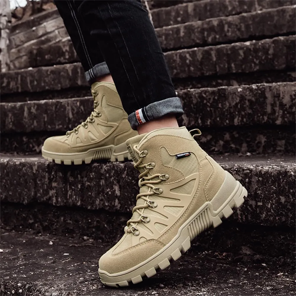 CHUUMEE Lightweight Men's Tactical Hiking Boots 6 Inches Waterproof Anti-slip Work Boots Military Desert Boots