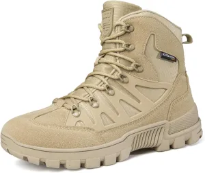 CHUUMEE Lightweight Men's Tactical Hiking Boots 6 Inches Waterproof Anti-slip Work Boots Military Desert Boots