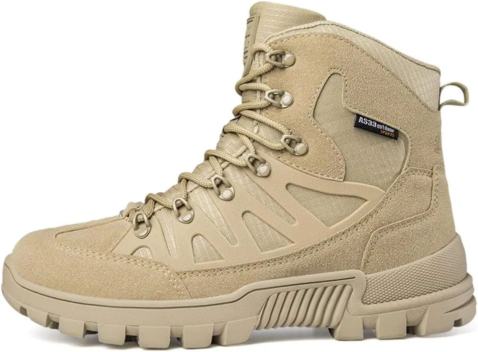 CHUUMEE Lightweight Men's Tactical Hiking Boots 6 Inches Waterproof Anti-slip Work Boots Military Desert Boots