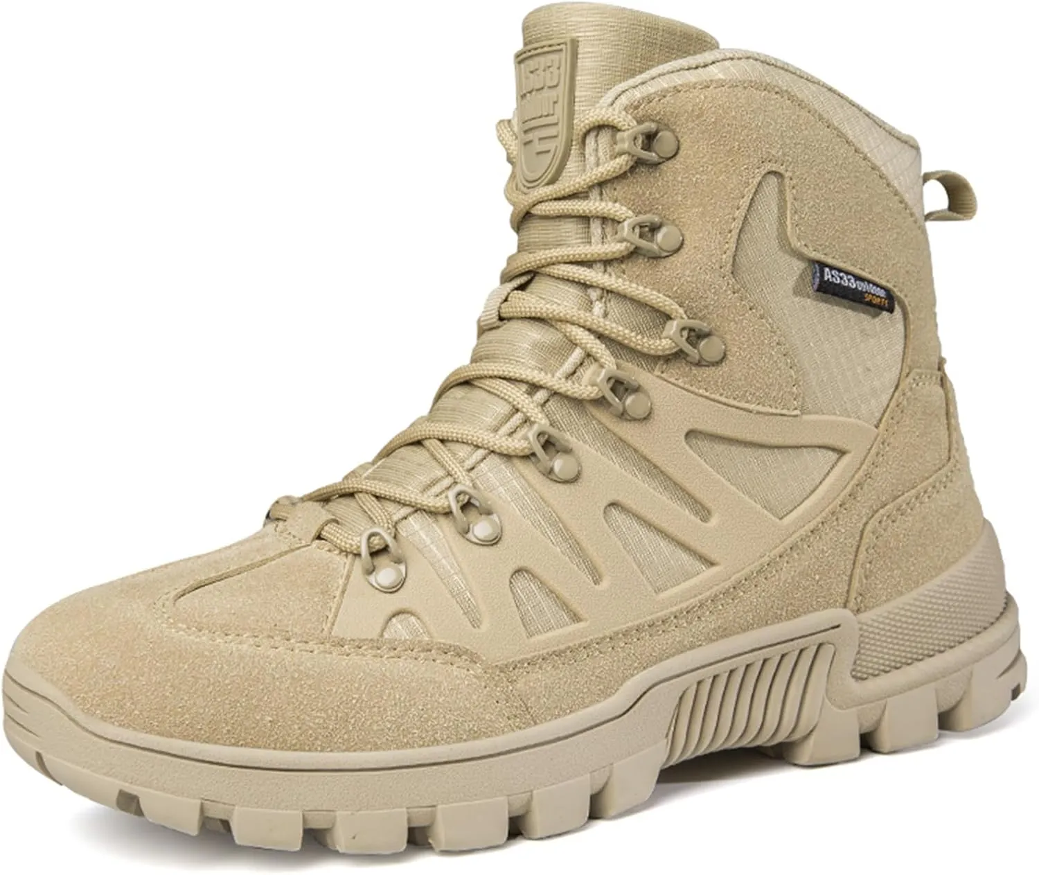 CHUUMEE Lightweight Men's Tactical Hiking Boots 6 Inches Waterproof Anti-slip Work Boots Military Desert Boots