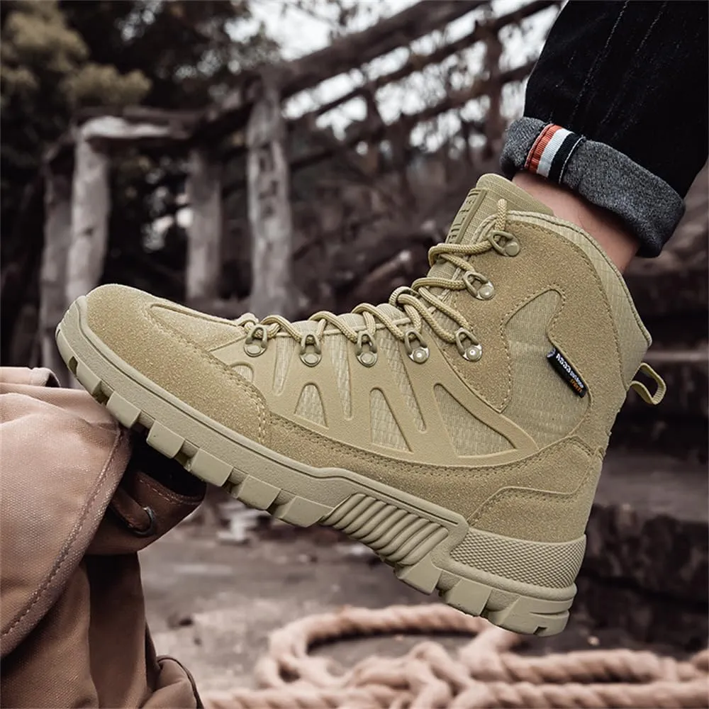 CHUUMEE Lightweight Men's Tactical Hiking Boots 6 Inches Waterproof Anti-slip Work Boots Military Desert Boots