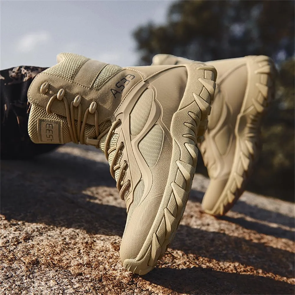 CHUUMEE Men's Tactical Hiking Boots 8 Inches Waterproof Anti-slip Work Boots Military Desert Boots