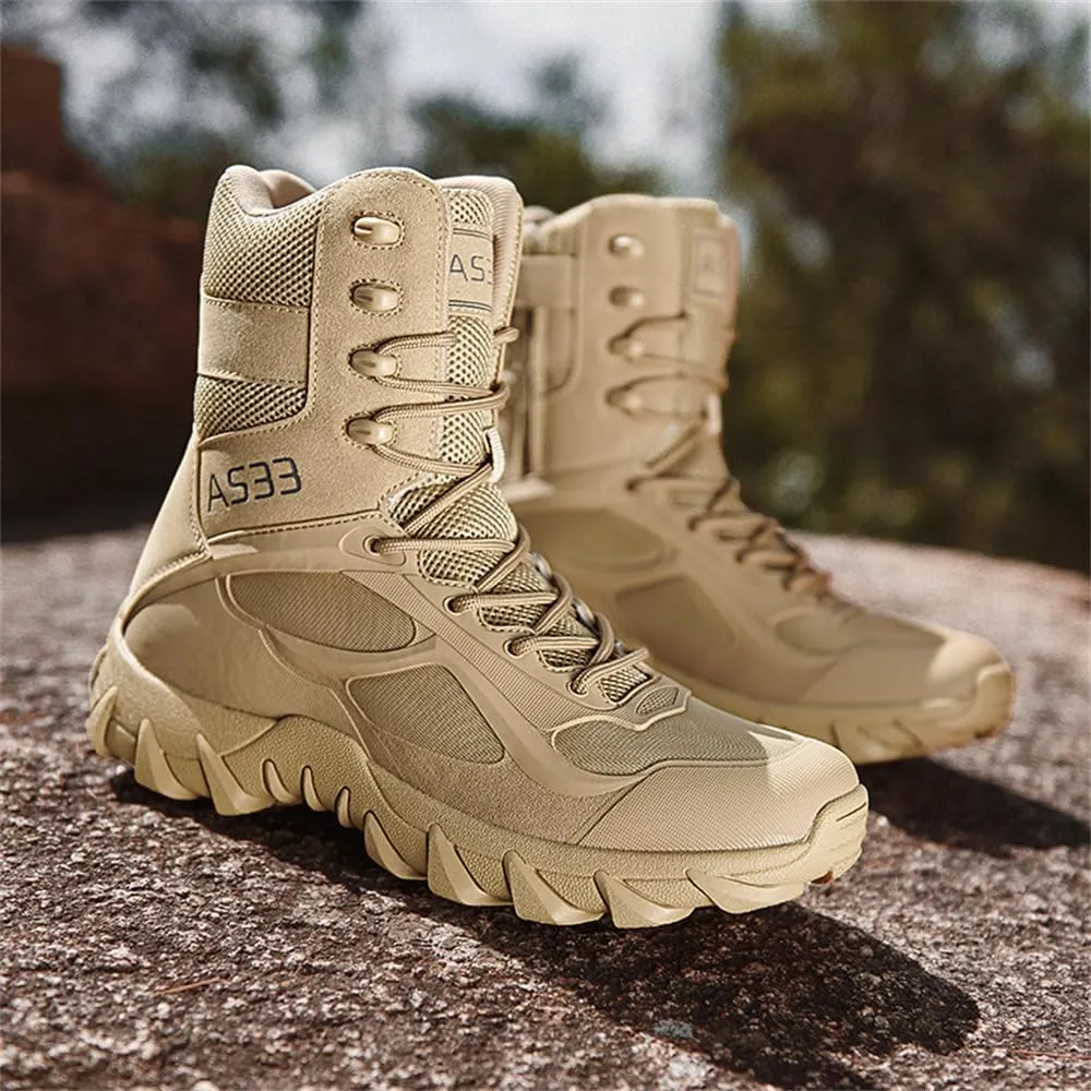 CHUUMEE Men's Tactical Hiking Boots 8 Inches Waterproof Anti-slip Work Boots Military Desert Boots