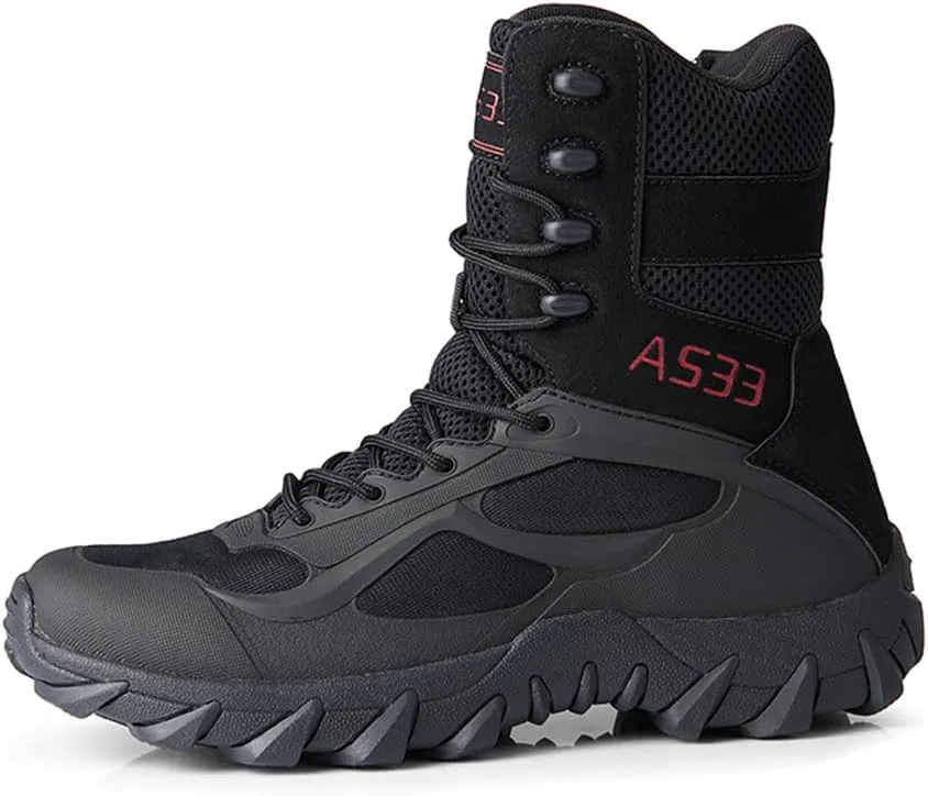 CHUUMEE Men's Tactical Hiking Boots 8 Inches Waterproof Anti-slip Work Boots Military Desert Boots