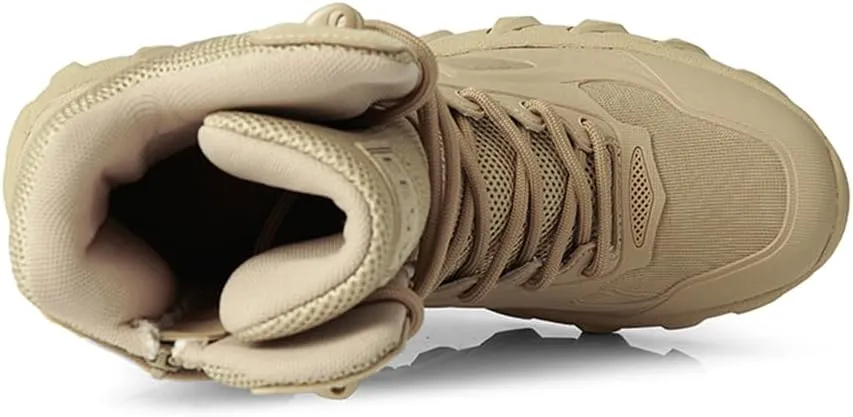 CHUUMEE Men's Tactical Hiking Boots 8 Inches Waterproof Anti-slip Work Boots Military Desert Boots