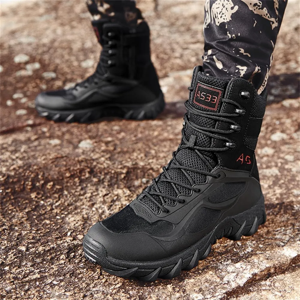 CHUUMEE Men's Tactical Hiking Boots 8 Inches Waterproof Anti-slip Work Boots Military Desert Boots