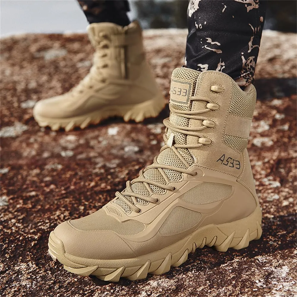 CHUUMEE Men's Tactical Hiking Boots 8 Inches Waterproof Anti-slip Work Boots Military Desert Boots