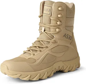 CHUUMEE Men's Tactical Hiking Boots 8 Inches Waterproof Anti-slip Work Boots Military Desert Boots