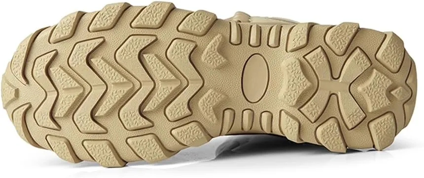 CHUUMEE Men's Tactical Hiking Boots 8 Inches Waterproof Anti-slip Work Boots Military Desert Boots
