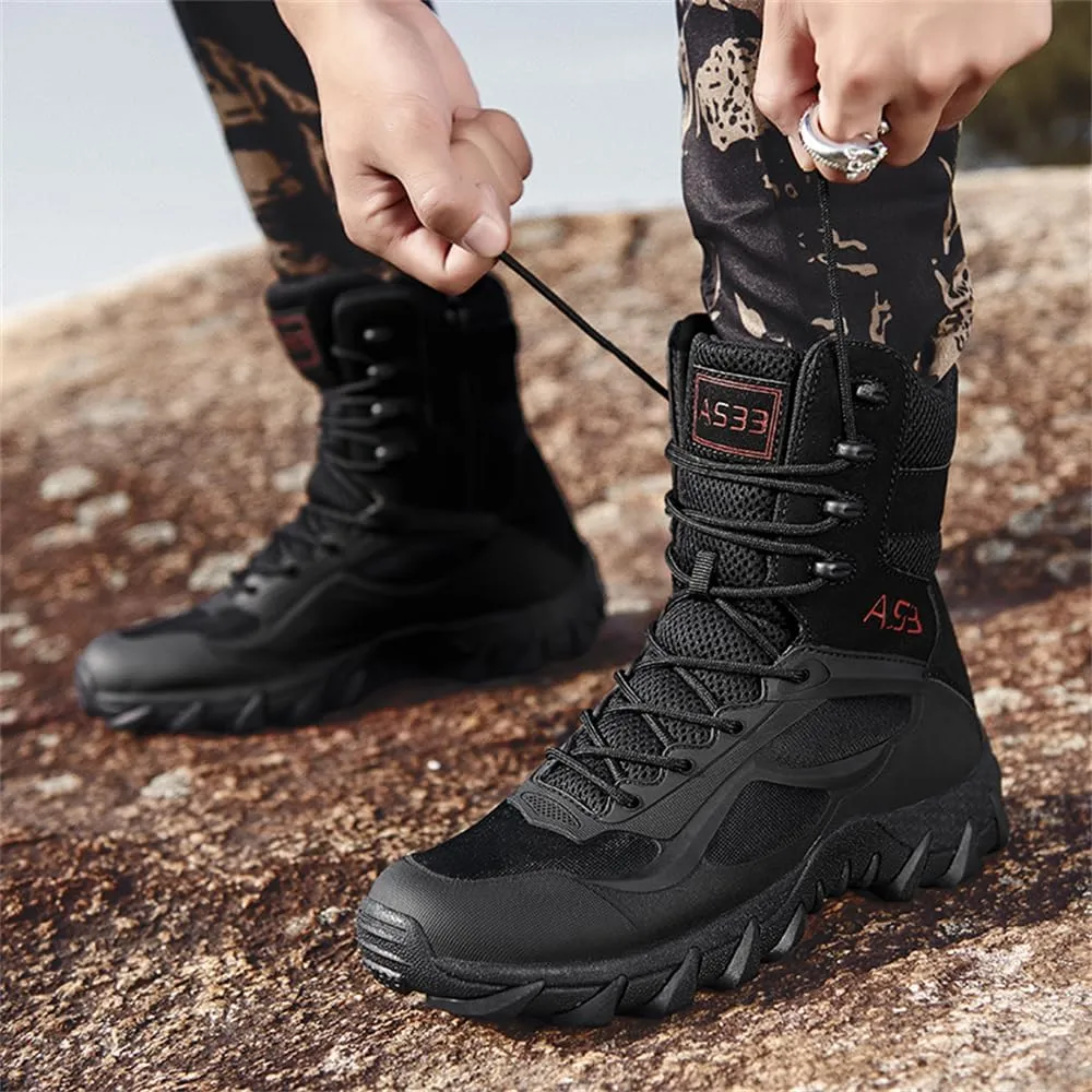 CHUUMEE Men's Tactical Hiking Boots 8 Inches Waterproof Anti-slip Work Boots Military Desert Boots