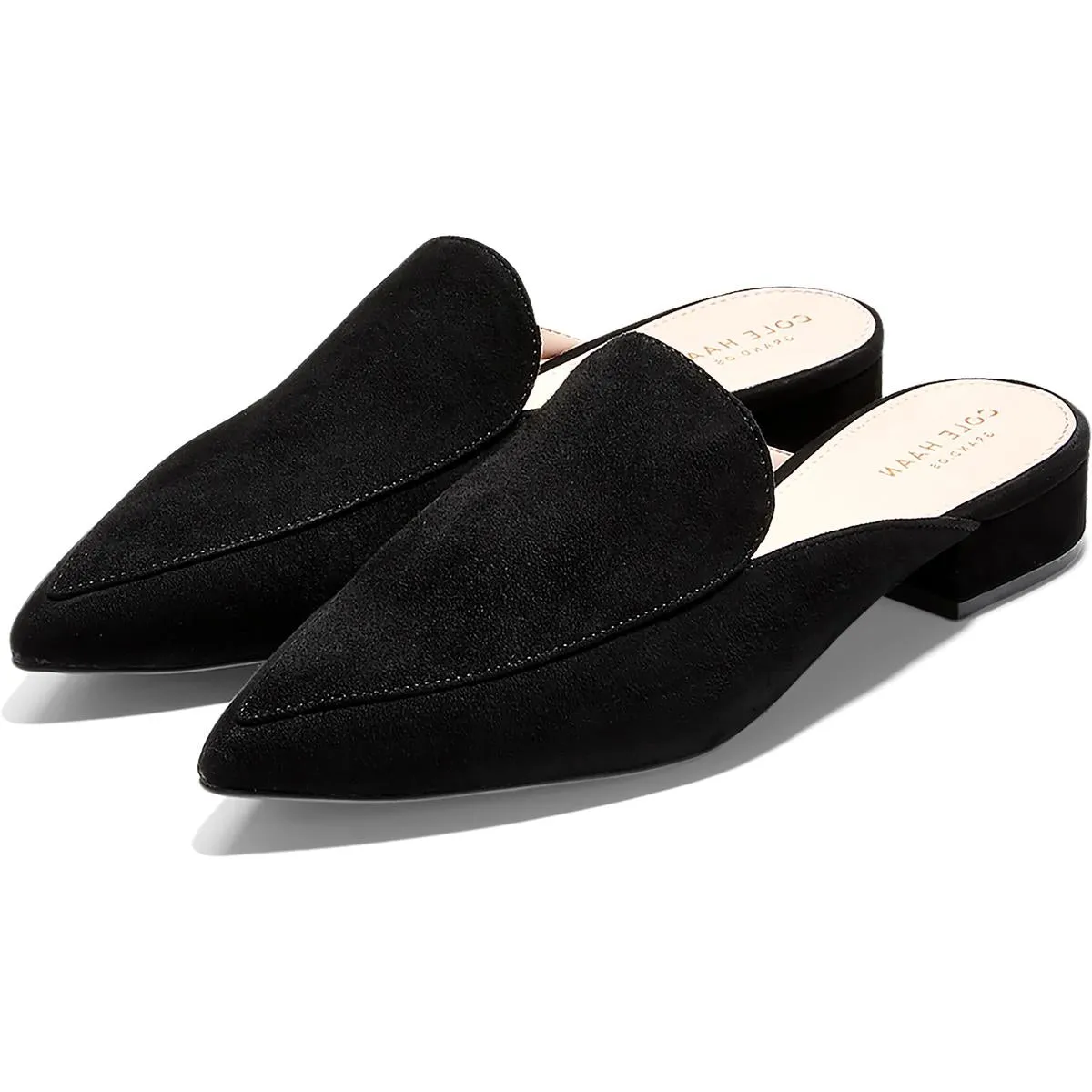 Cole Haan Womens Piper Suede Slip On Mules