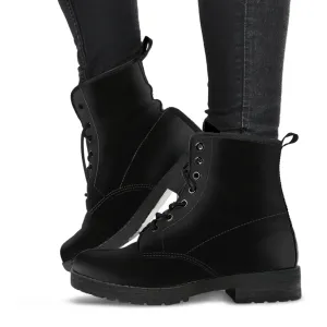 Combat Boots - Simply Black | Unisex Boots, Custom Shoes, Hippie Boots, Lace Up Boots, 90s Boots, Women's Boots, Boots Men