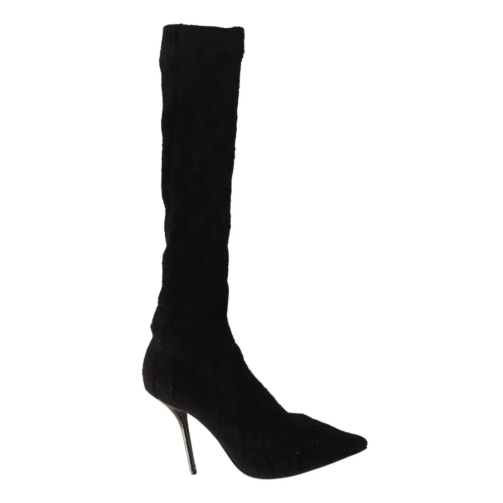 Dolce & Gabbana Elegant Black Stretch Socks Boots