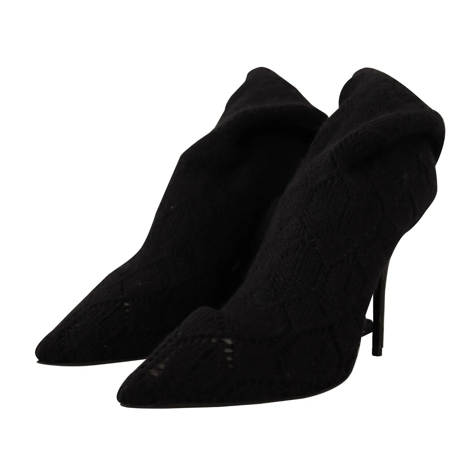 Dolce & Gabbana Elegant Black Stretch Socks Boots