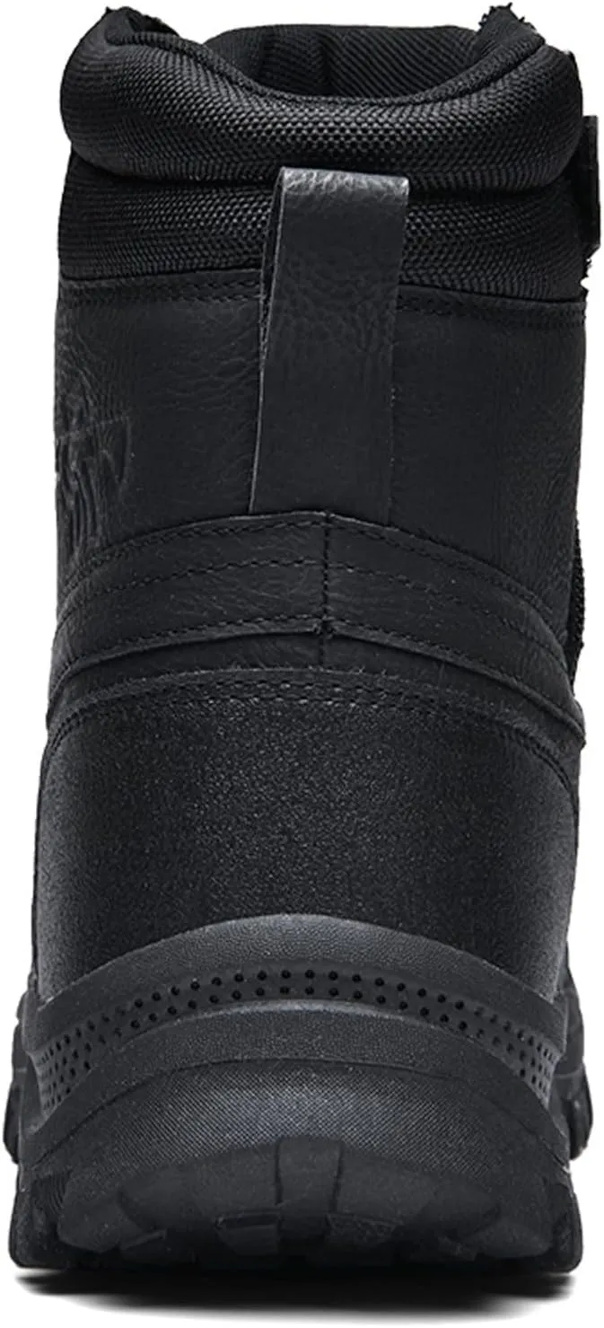 Eliogn Men's Military Tactical Boots Combat Outdoor Walk Leather Lightweight Desert Boots