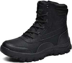 Eliogn Men's Military Tactical Boots Combat Outdoor Walk Leather Lightweight Desert Boots