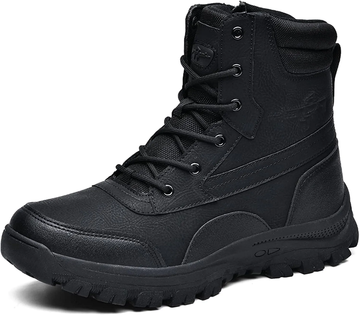 Eliogn Men's Military Tactical Boots Combat Outdoor Walk Leather Lightweight Desert Boots