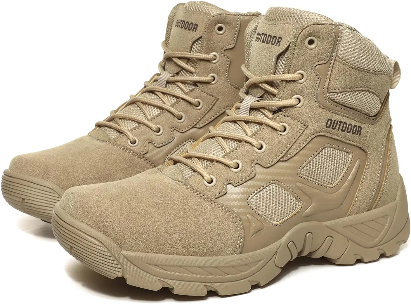 Eliogn Men's Training Boots Hiking Shoes Military Tactical Combat Outdoor Jungle Work Boots