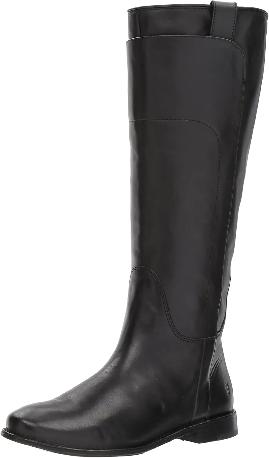 Frye Paige Tall Riding Boots for Women Made from Antiqued Italian Leather with Overlapping Front Panels, Stacked Leather Heel, and Leather Outsole ?C 16?? Shaft Height
