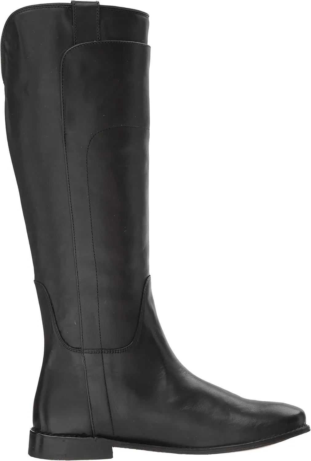 Frye Paige Tall Riding Boots for Women Made from Antiqued Italian Leather with Overlapping Front Panels, Stacked Leather Heel, and Leather Outsole ?C 16?? Shaft Height