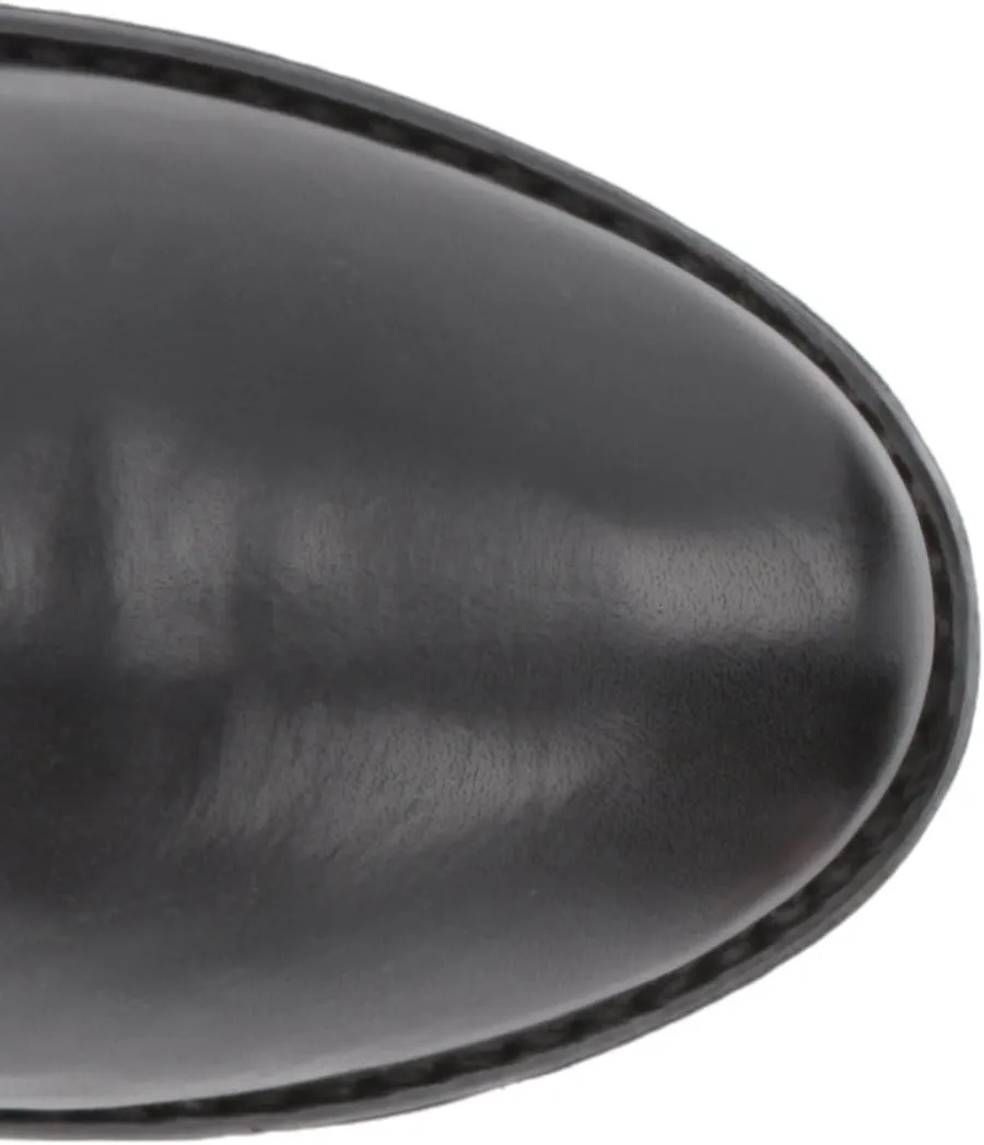 Frye Paige Tall Riding Boots for Women Made from Antiqued Italian Leather with Overlapping Front Panels, Stacked Leather Heel, and Leather Outsole ?C 16?? Shaft Height