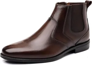 Holy dove Chelsea Boots Men ?C Genuine Leather,Chelsea Boots for Men with Side Zipper, Casual Slip-On Ankle Boots, Chukka & Oxford Style Dress Boots