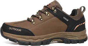 hongrenamz Mens Walking Waterproof Boots Casual Lightweight Sports Mountaineering Hiking Trekking Shoe