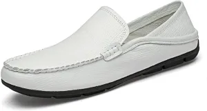 HOOENG Shoes Smoking Loafer for Men Stitching Details Genuine Leather Breathable Embossed Option Comfortable Flat Heel Soft Flexible Resistant Casual
