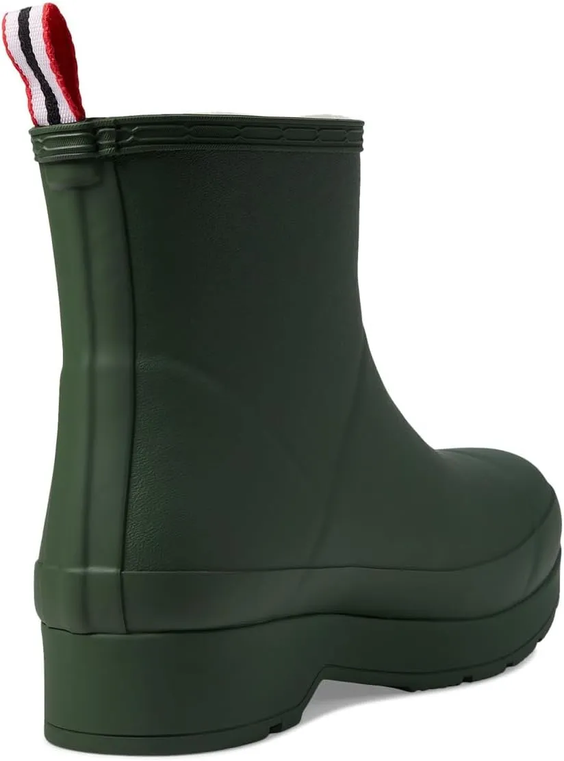 Hunter Play Short Sherpa Insulated Boot - Boots for Men - Textile Lining - Low Block Heel - Synthetic Upper Flexing Green/White Willow 13 M