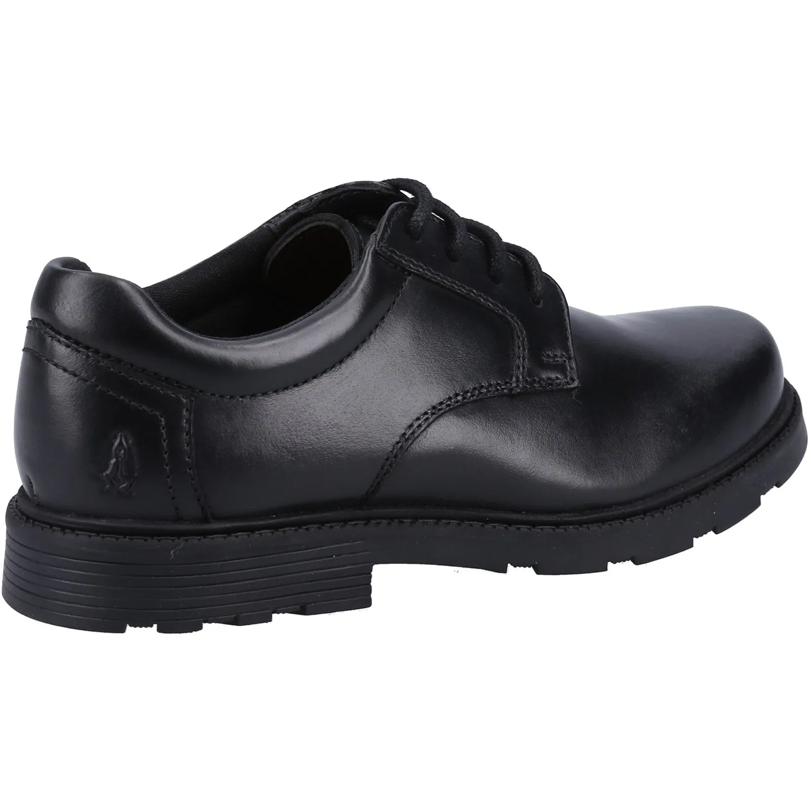 Hush Puppies Boys Oliver Leather School Shoes - Black