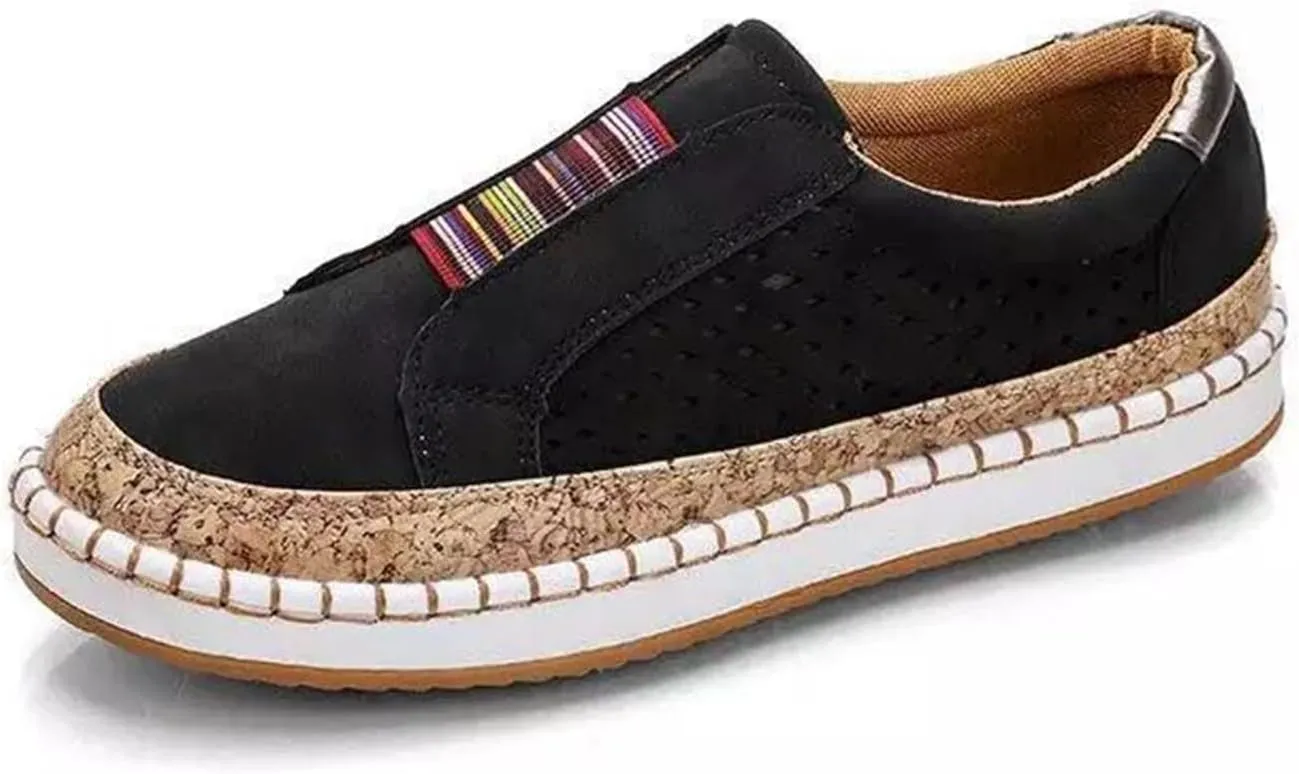 Ladmiple Sneakers For Women Trendy 2024 Canvas Shoes Slip On Fashion Comfortable Dressy Casual Summer Walking Flats Loafers