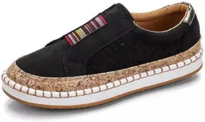 Ladmiple Sneakers For Women Trendy 2024 Canvas Shoes Slip On Fashion Comfortable Dressy Casual Summer Walking Flats Loafers