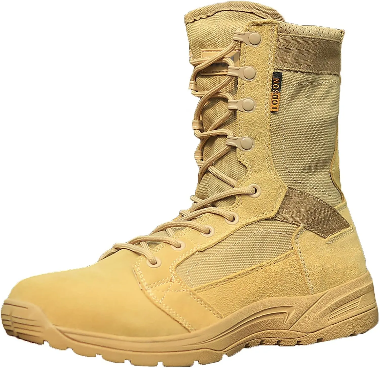 Lightweight Combat Military Boots for Men, Summer Breathable Wear-resistant Non-slip High-top Tactical Desert Boots, for Outdoor Mountaineering Hiking Shoes